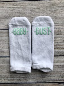 Baby Dust IVF socks