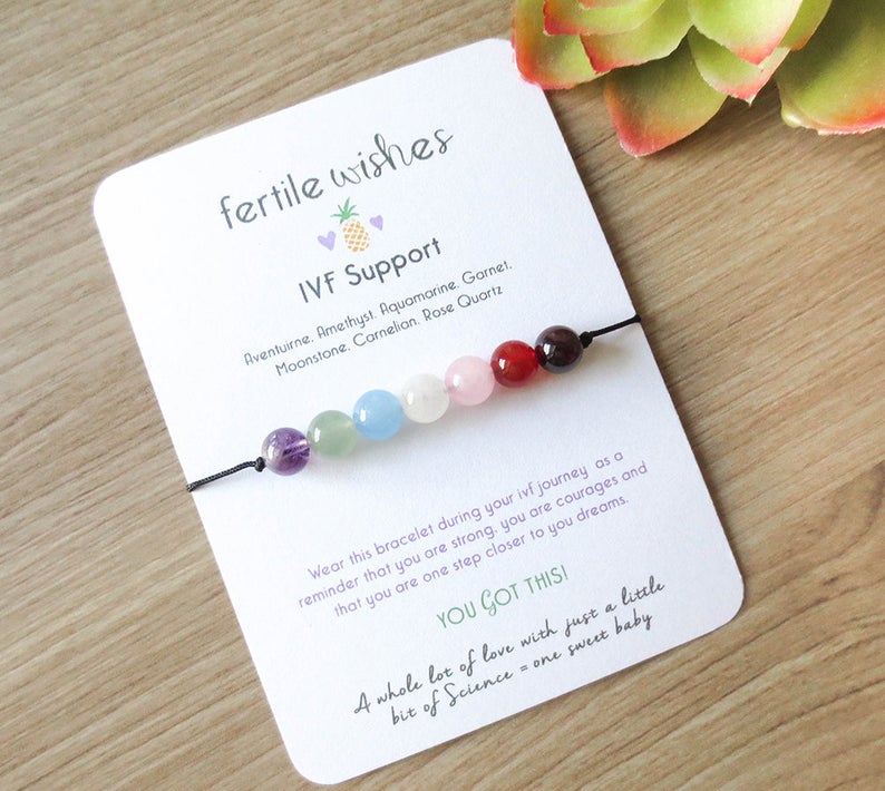 fertile wishes bracelet, fertile gems Etsy Shop